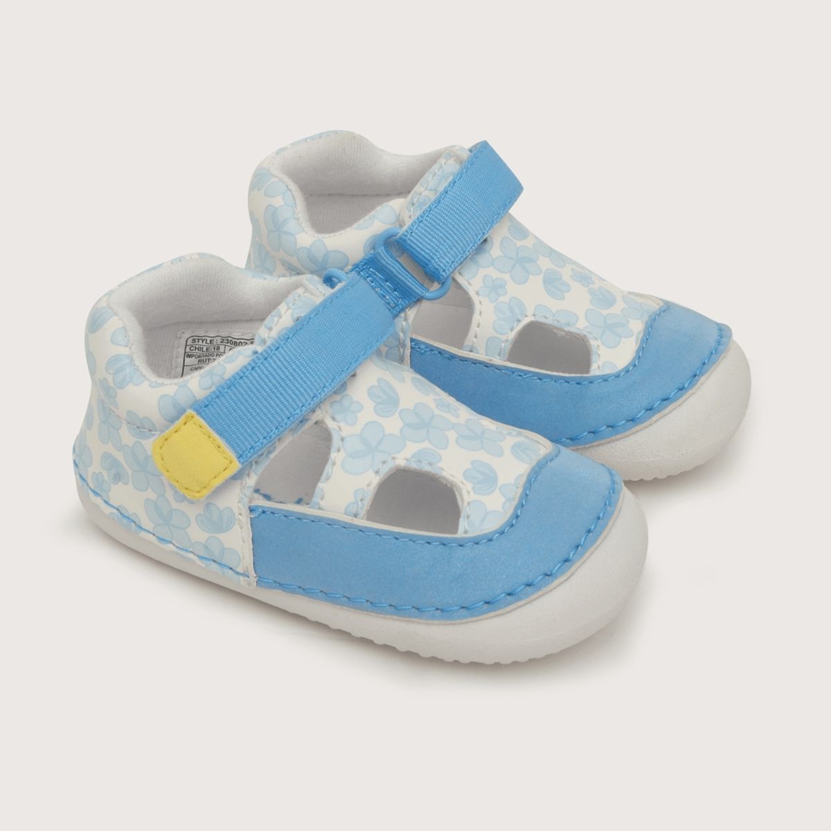 OPALINE - Sandalia de niña velcro Lila 17 a 19