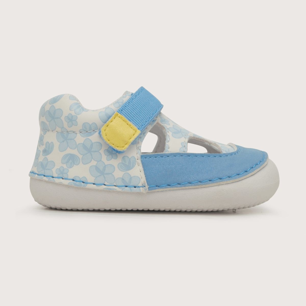 OPALINE - Sandalia de niña velcro Lila 17 a 19