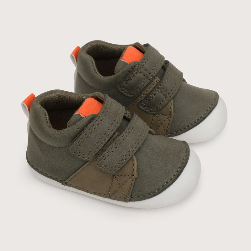 OPALINE - Botin de niño verde 17 a 19