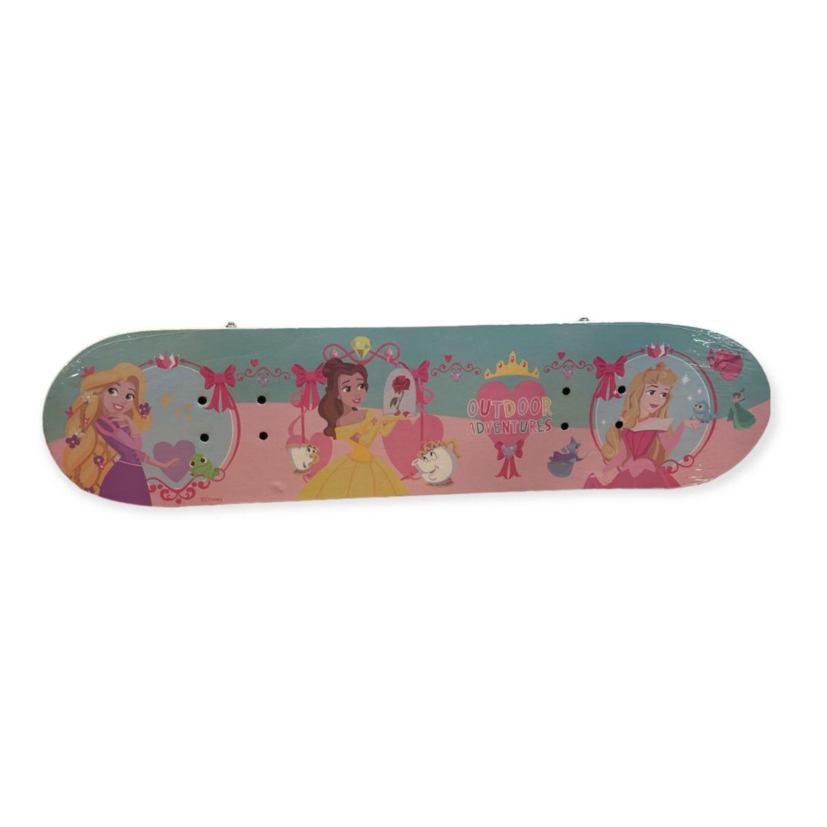 DISNEY - SET SKATEBOARD CON CASCO Y ACCESORIOS PRINCESAS