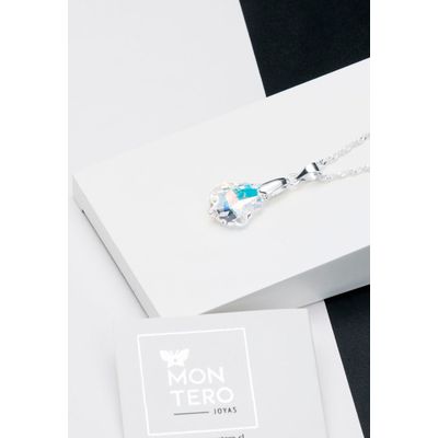 Imagen 2 del producto Collar Roma Plata 925 creado con cristales de Swarovski® Aurora Boreal