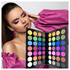 DOLCE BELLA - Paleta de sombras 56 tonos, 28 mattes y 28 shimmer