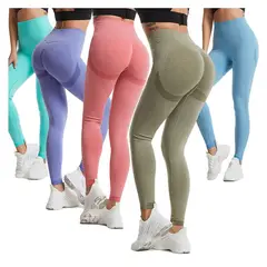 EVERSO - Pack6 Calzas Leggings Push Up Cintura Alta Colores Surtidos