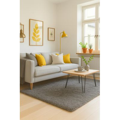 Imagen 2 del producto Alfombra Timmy Peluda Extra Suave Living Color Gris 150x200