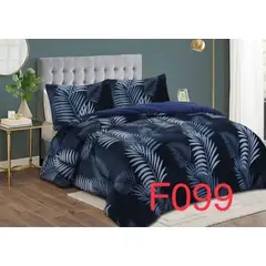 GENERICO - Cubrecama de Invierno Plush con Chiporro 2 P Azul con Espigas