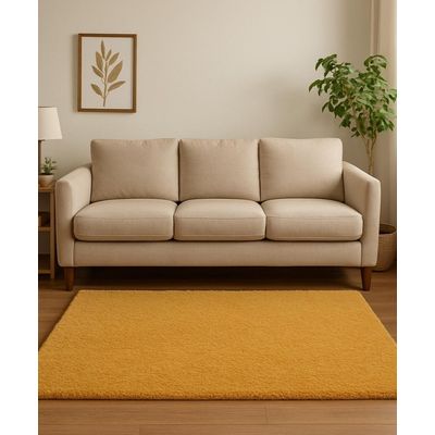 Imagen 2 del producto Alfombra Timmy Peluda Extra Suave Amarillo Gold 200x220