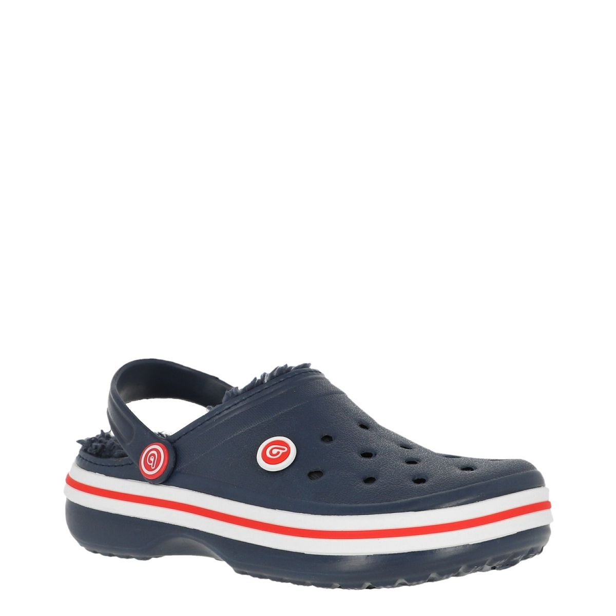 BAMERS - Zueco Bamers Refugio Line Niños Unisex Azul/Rojo