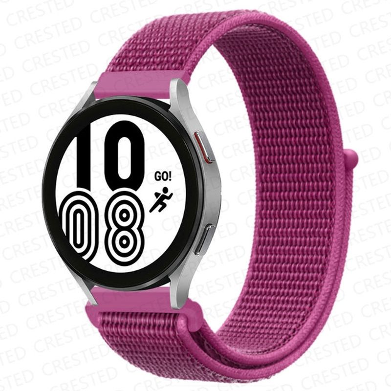 GENERICO - Correa de nylon para Smartwatch Samsung Huawei  22 mm - Violeta