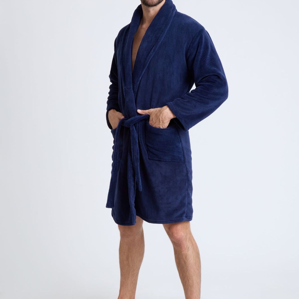 BECKIL - BECKIL COD 1102  BATA POLAR LISO CON BOLSILLOS