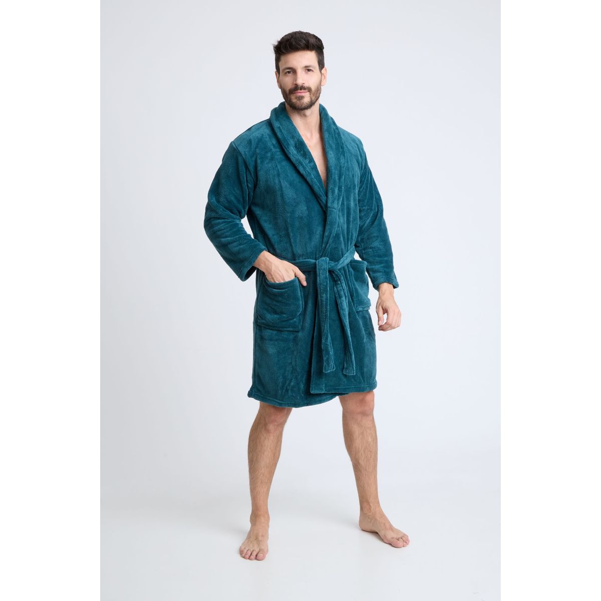 BECKIL - BECKIL COD 1102  BATA POLAR LISO CON BOLSILLOS