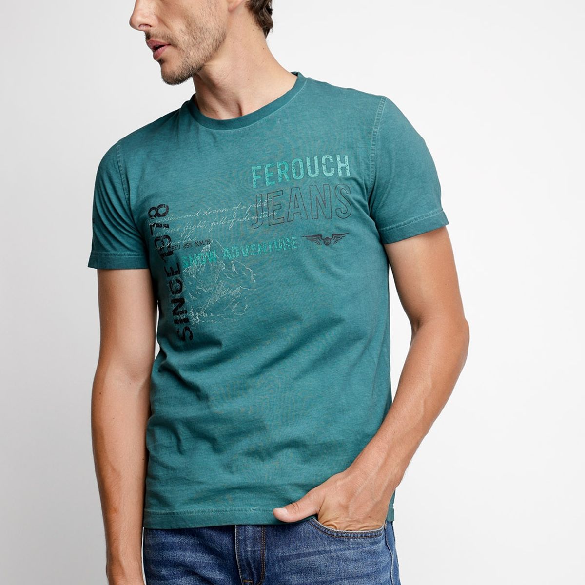 FEROUCH - Polera Virginia Verde Ferouch_.