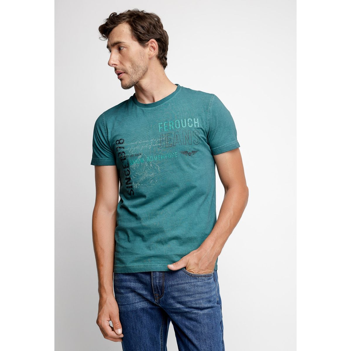 FEROUCH - Polera Virginia Verde Ferouch_.