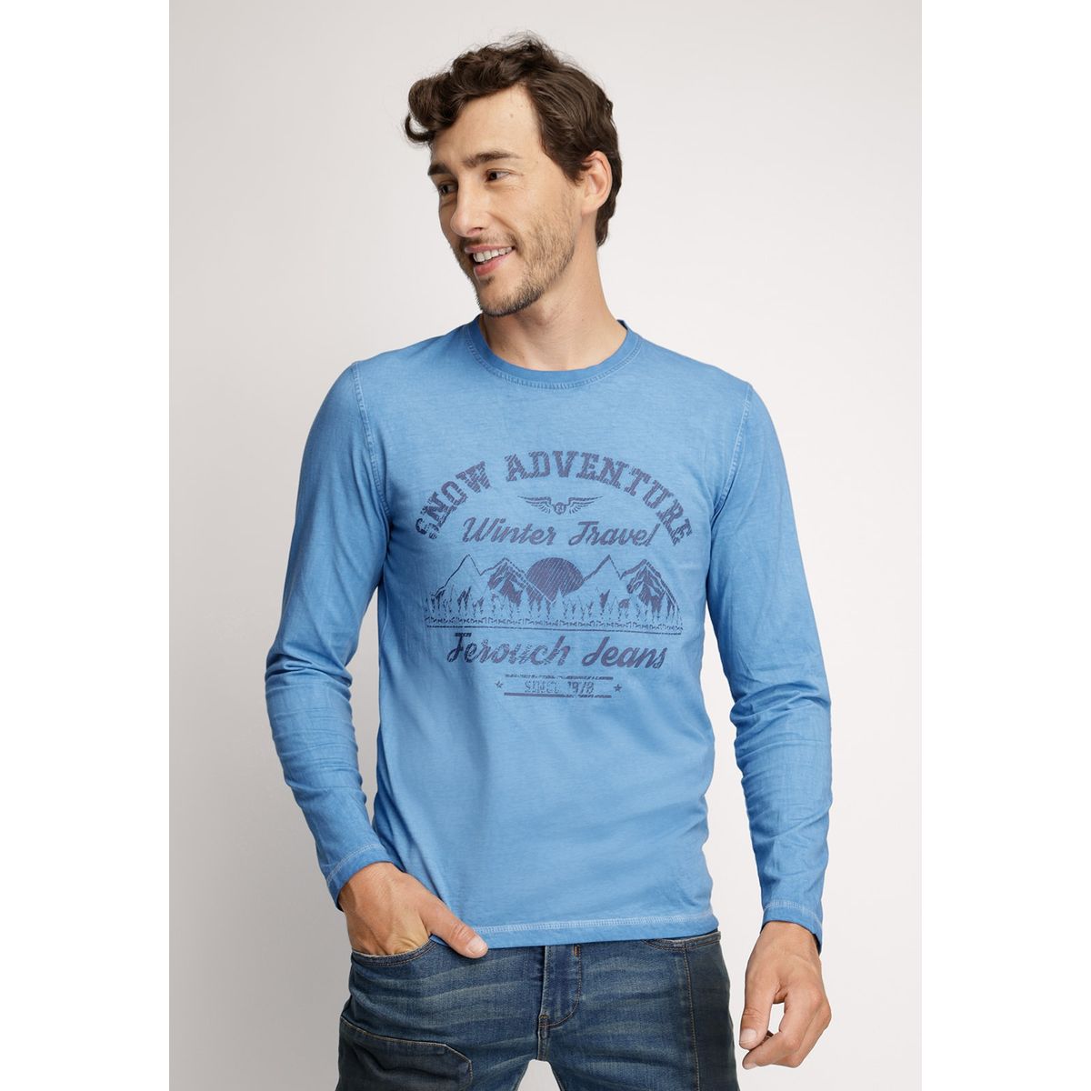 FEROUCH - Polera Michigan Celeste Ferouch