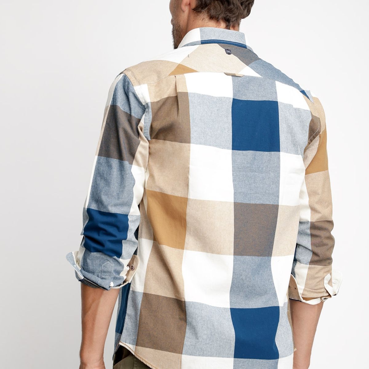 FEROUCH - Camisa Cuadro Color Fj Marrón Ferouch