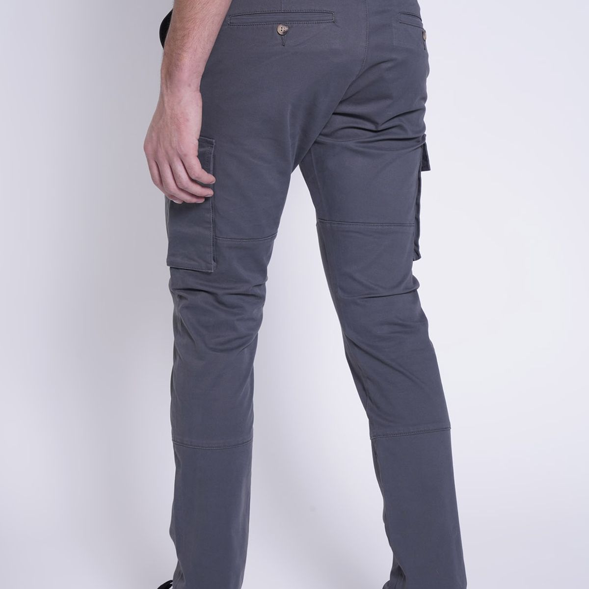 NEW MAN - Pantalón Tunnel Gris New Man