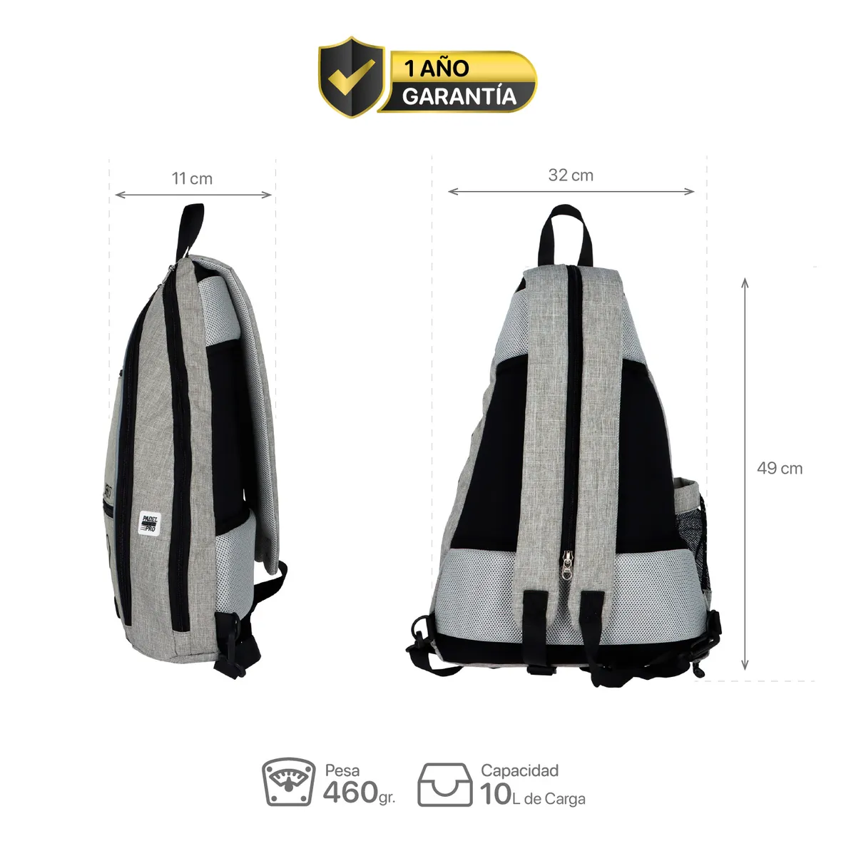 K FIT - Mochila y bolso de Padel Kanu Gris K-Fit