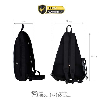 Imagen 2 del producto Mochila y bolso de Padel Kanu Negro K-Fit