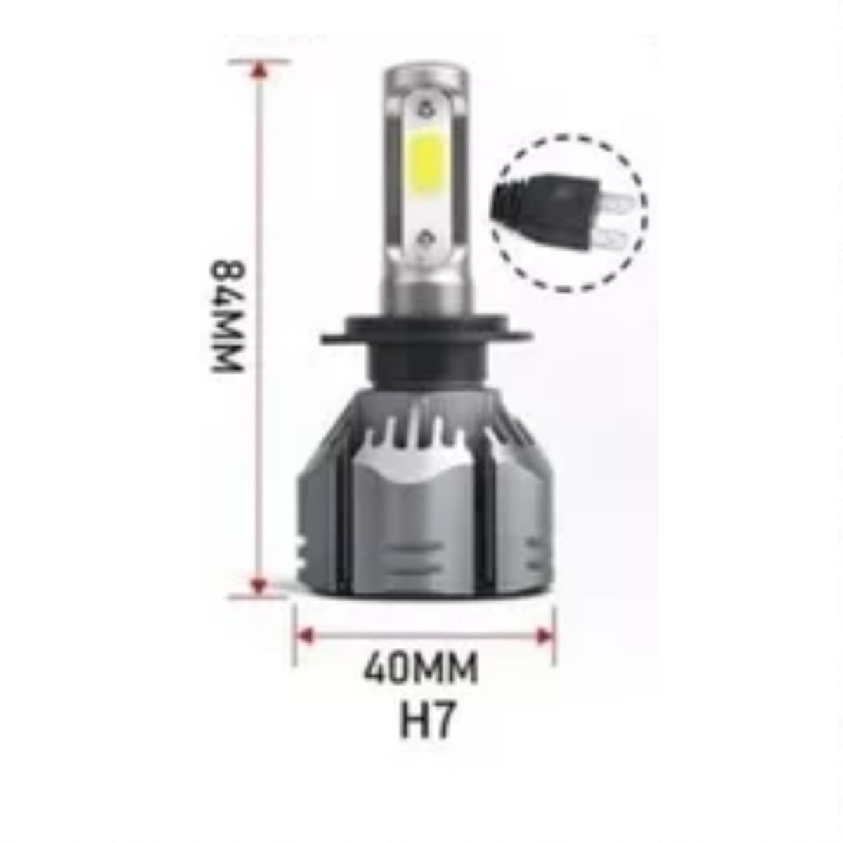 GENERICO - Kit Turbo Led H7 12.000 lúmenes / R11
