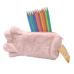 PROARTE - Estuche Meow Peludo Mas 12 Lapices De Colores Pastel