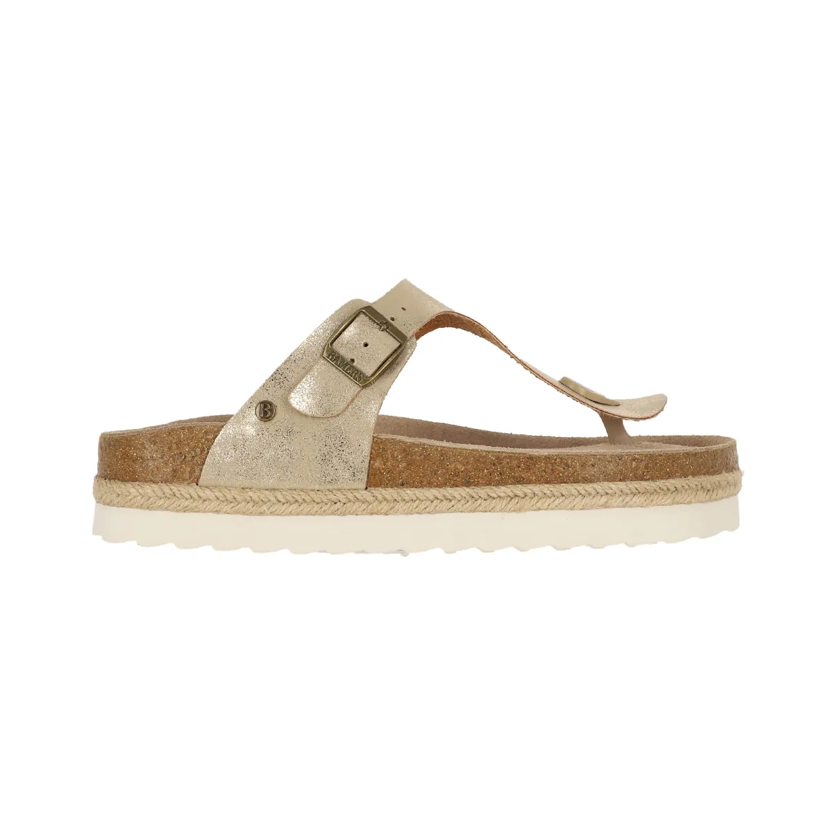 BAMERS - Sandalia Bamers Kend Capri Yute Mid Mujer Oro