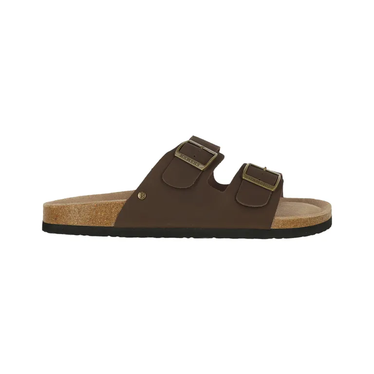 Sandalia Hombre Kend Cuero Café