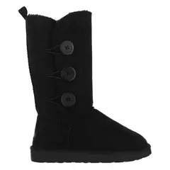 BAMERS - Bota Blast Button High Fiber Mujer Negro