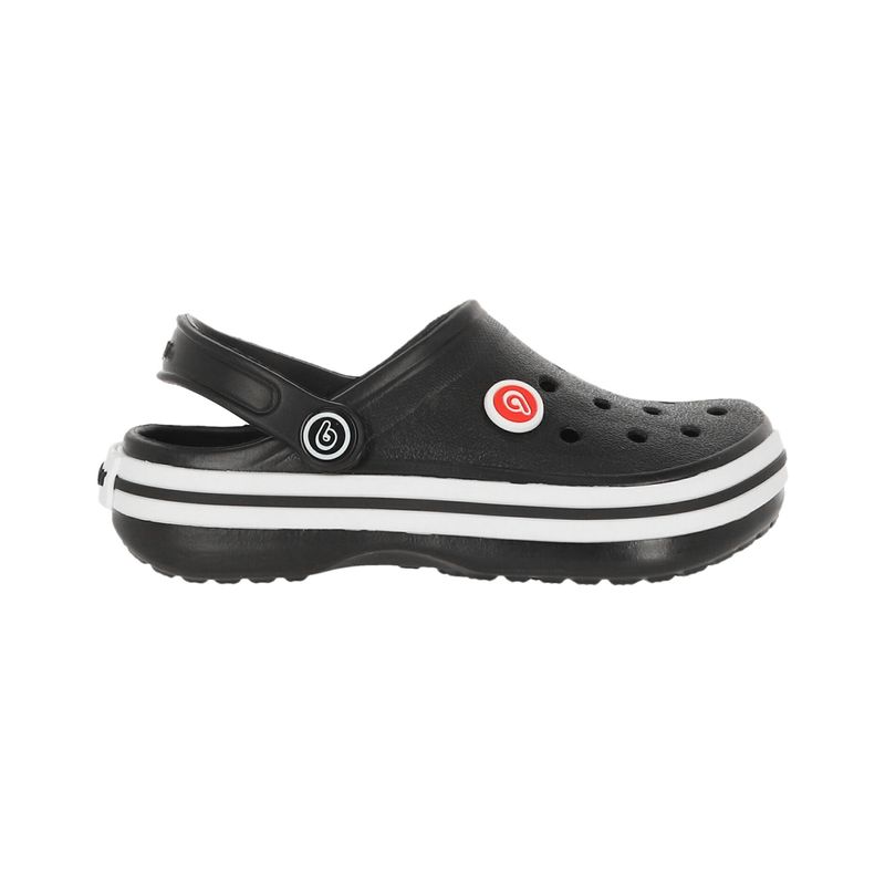 BAMERS - Zueco Bamers Airline Niños Negro/Blanco