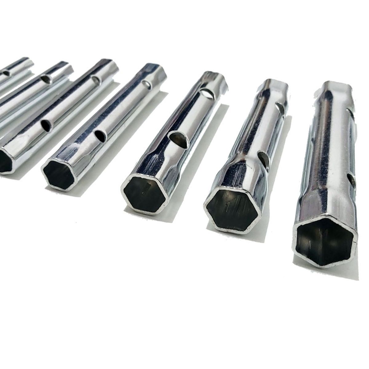 GENERICO - Llaves tubo hexagonales 6 a 22 mm 10 piezas