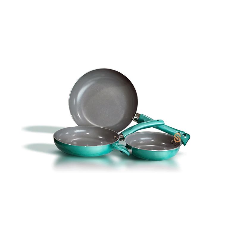 DORAL - Tri-pack Sartenes 2024cms  Paila 16cms Verde - Shopyclick