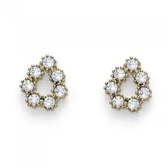 OLIVER WEBER - Pendientes Way dorado cristal