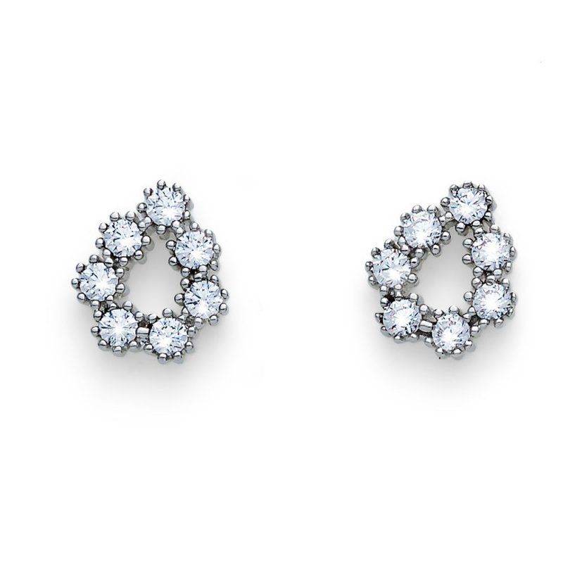 OLIVER WEBER - Pendientes Way Rodio CZ