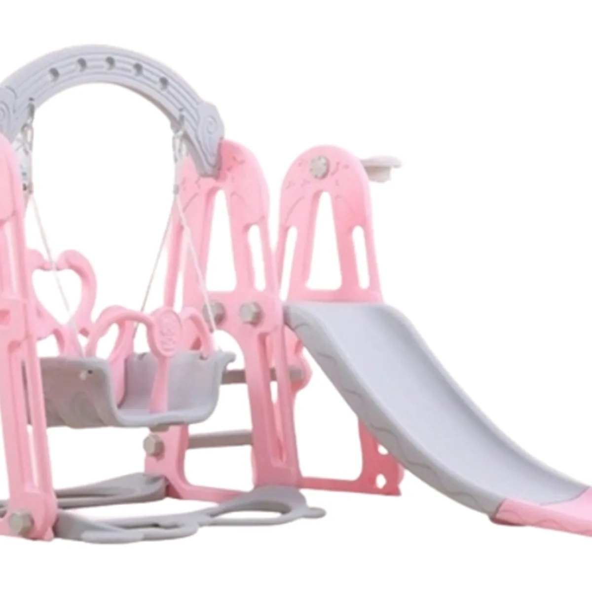 GENERICO - COLUMPIO RESBALIN / ARO DE BASKET / 3 EN 1 ROSA