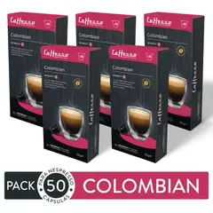 CAFFESSO - 50 Cápsulas Colombian Int. 8 para Nespresso