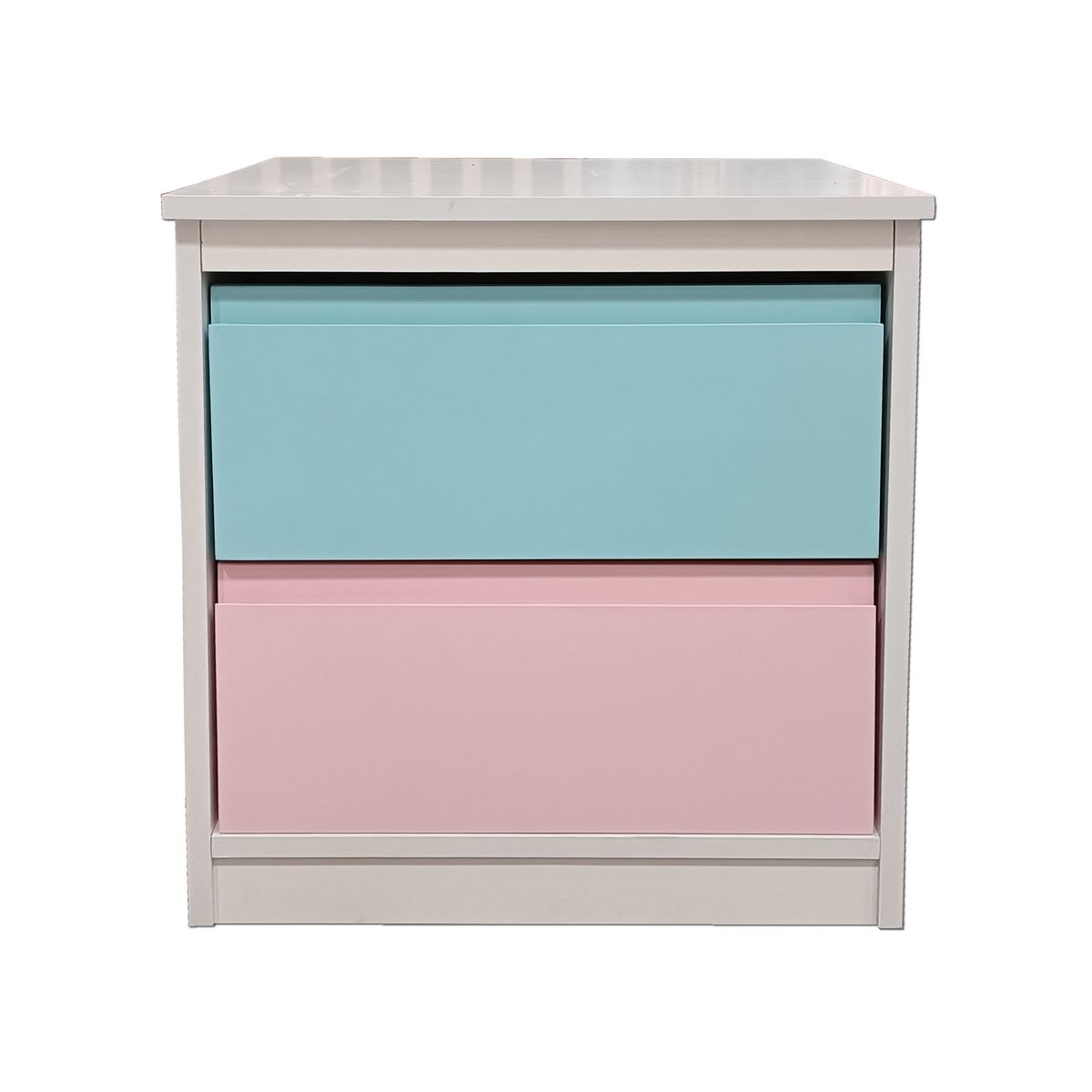 DECORACION CREATIVA - Velador 2 C Celeste Rosa Pastel Minimal