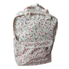 ALFA - Mochila Blanca con Flores