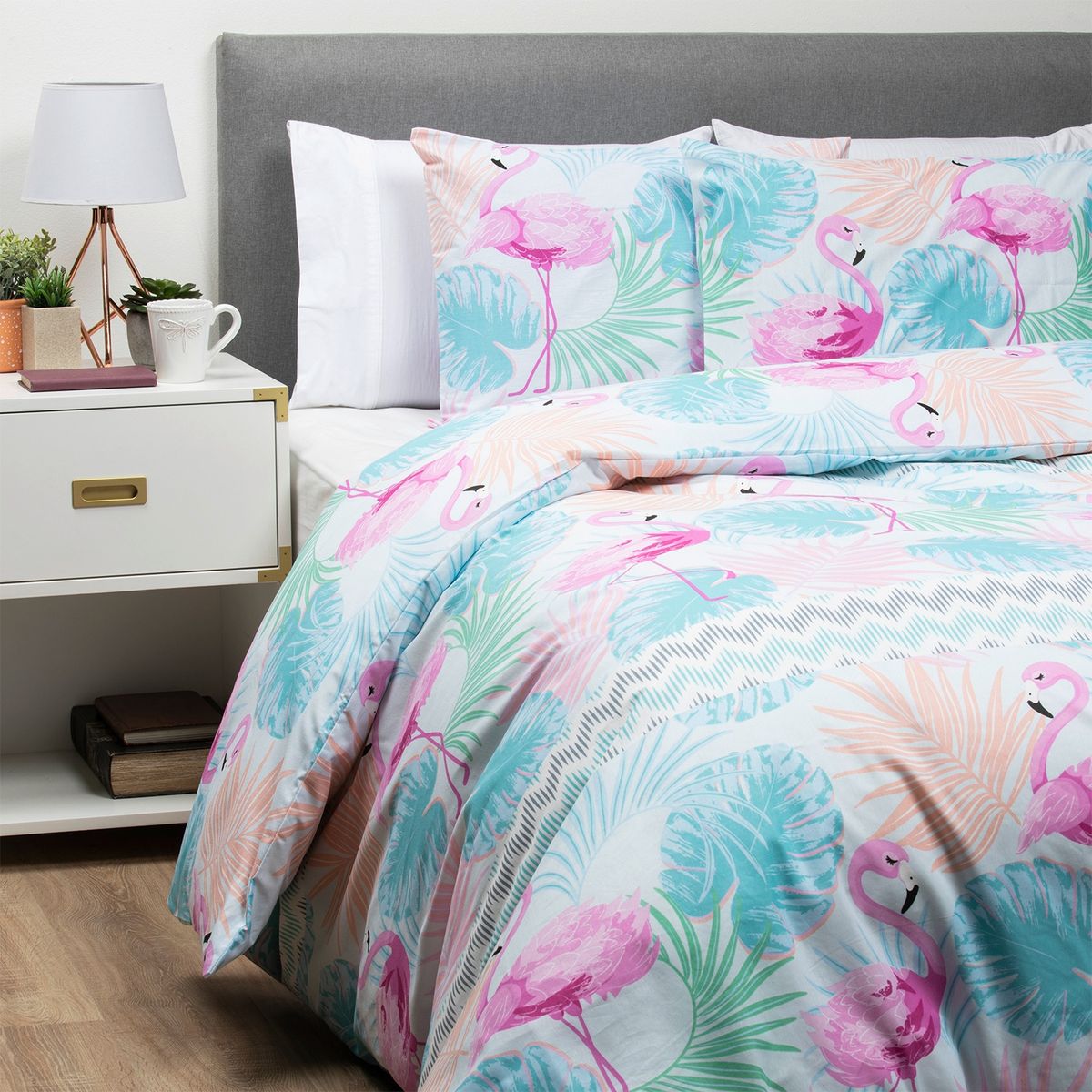 GENERICO - Funda de Plumón Flamingo King