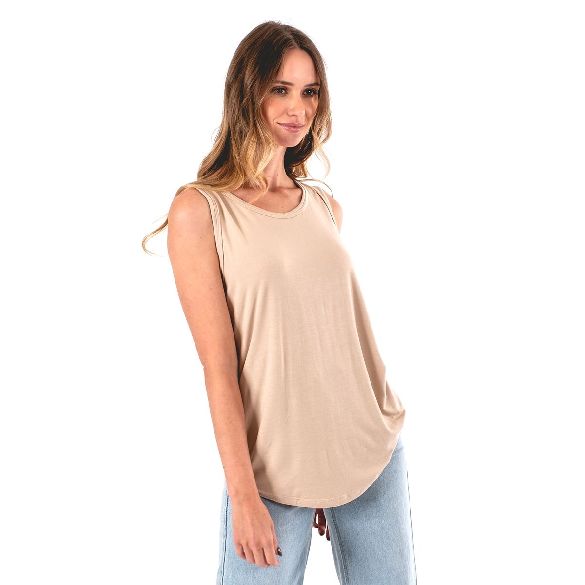 GUINDA - Polera cuello redondo GUINDA Ross