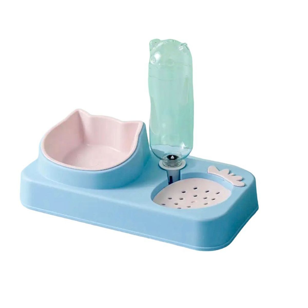 GENERICO - Comedero y bebedero Para Gatos 2 en 1