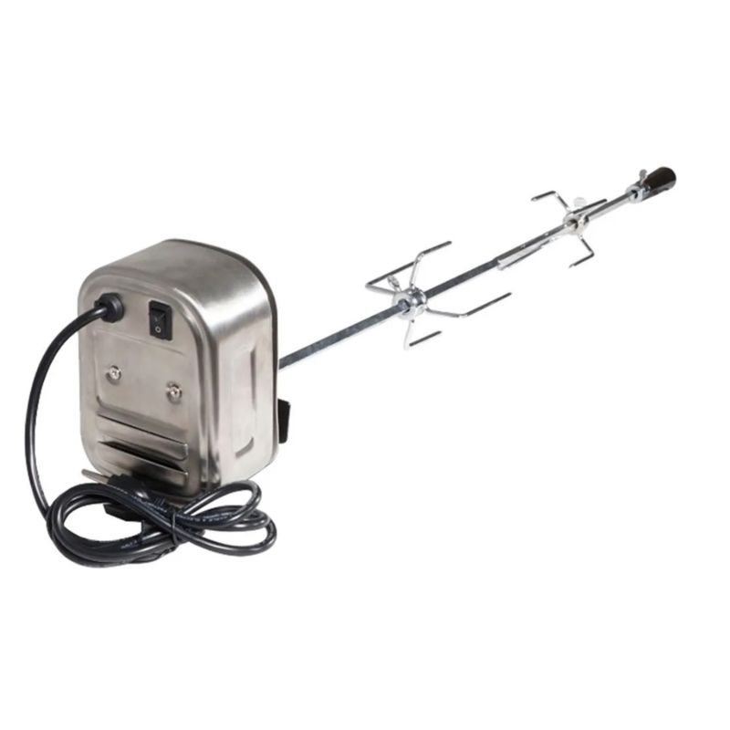 GENERICO - Kit Spiedo Parrilla 20 Kg + Espada + Tenedor  Acero Inox