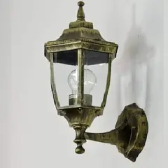 GENERICO - Farol Aplique De Pared Estilo Clasico Exterior Marron 30cm