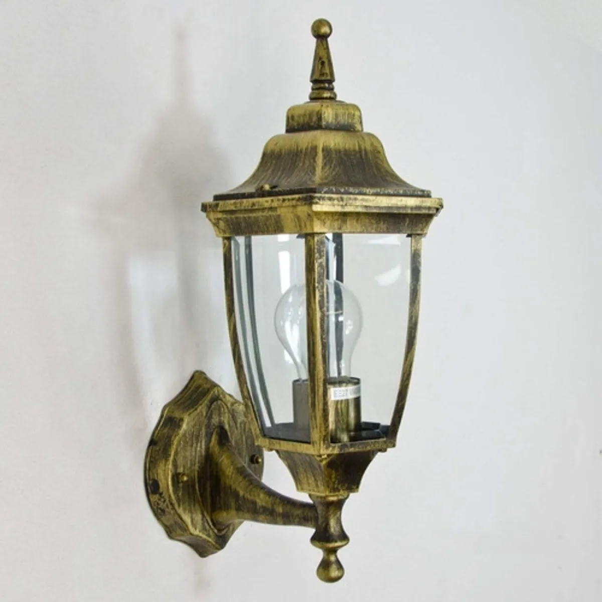 GENERICO - Farol Aplique De Pared Estilo Clasico Exterior Marron 30cm