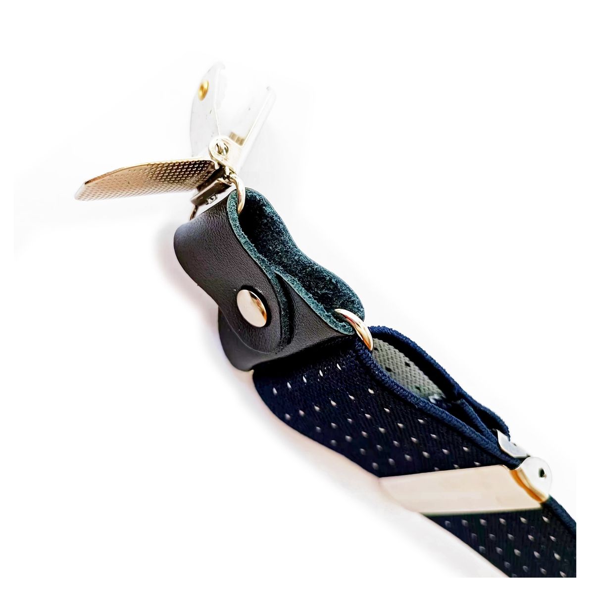 LUCIA CORBATAS - Suspensor hombre azul puntos blancos Luciacorbatas