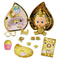 CRY BABIES - Bebes Llorones Muñeca Dorada Y Accesorios