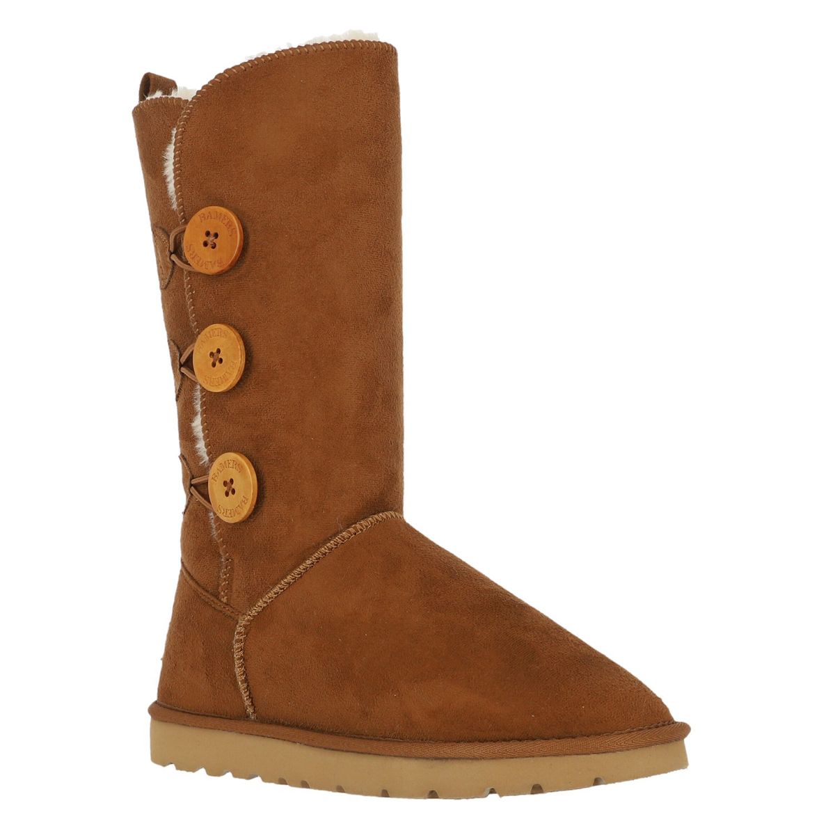 BAMERS - Bota Bamers Blast Button High Fiber Mujer Caramelo