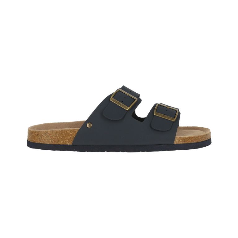 Sandalia Kend Cuero Hombre Azul