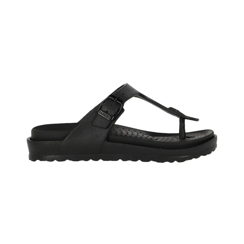 BAMERS - Sandalia Mujer Bamers New Capri Vegan  Negro