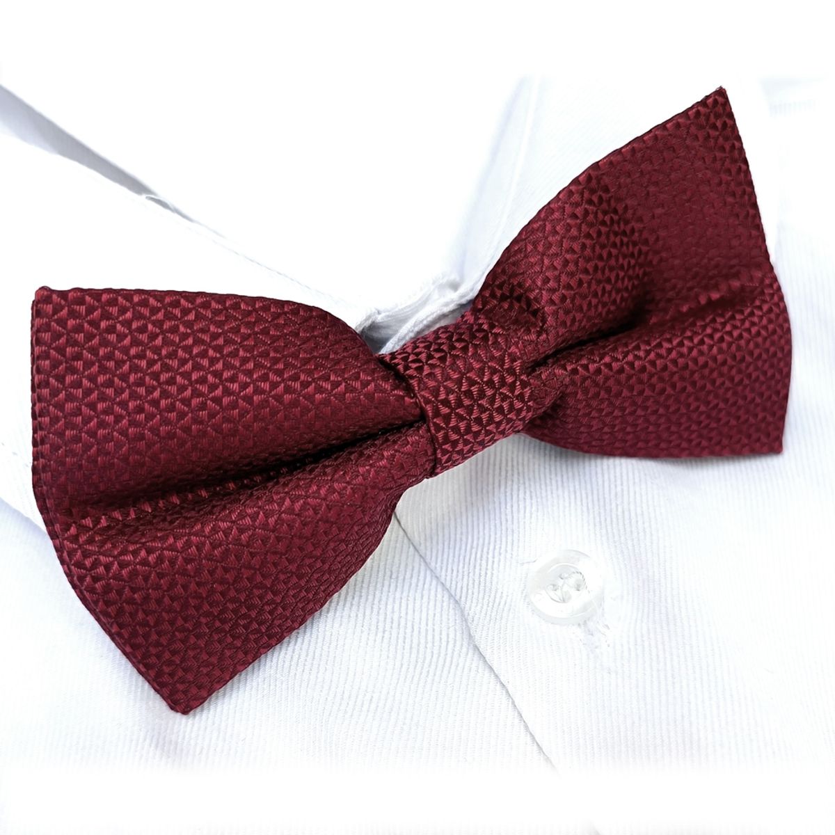 LUCIA CORBATAS - Corbatin humita armada roja Escarlata de seda Luciacorbatas