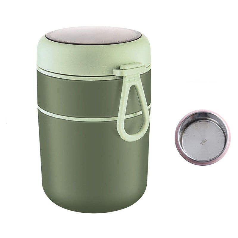 TNAKIEX - Fiambrera con aislamiento de acero inoxidable de 710 ml-verde