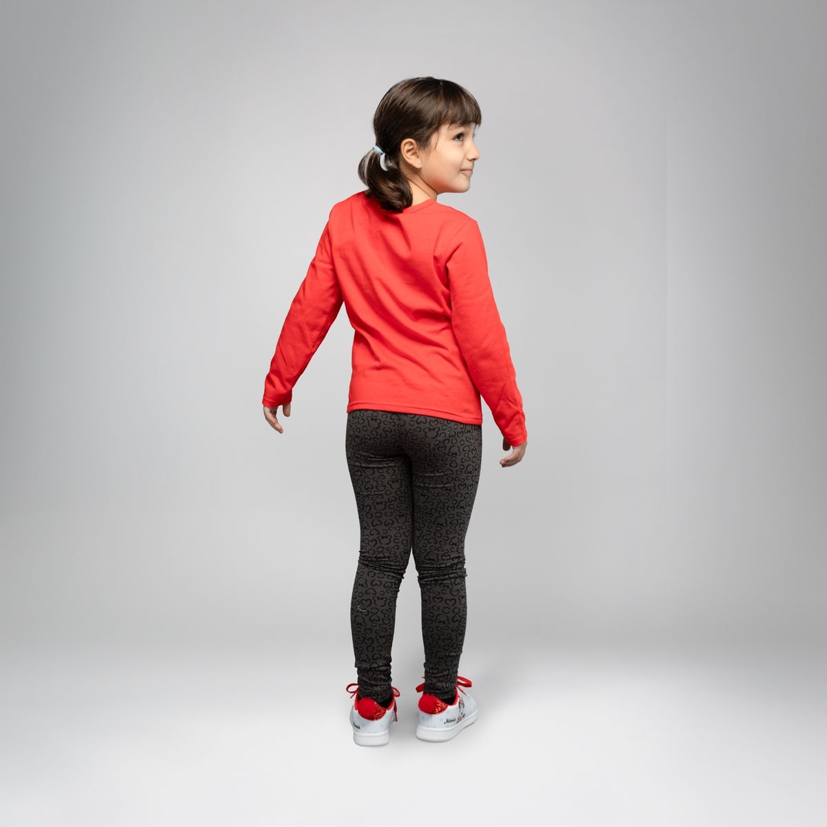 DISNEY - Polera Manga Larga Niña Minnie Happy Rojo Disney