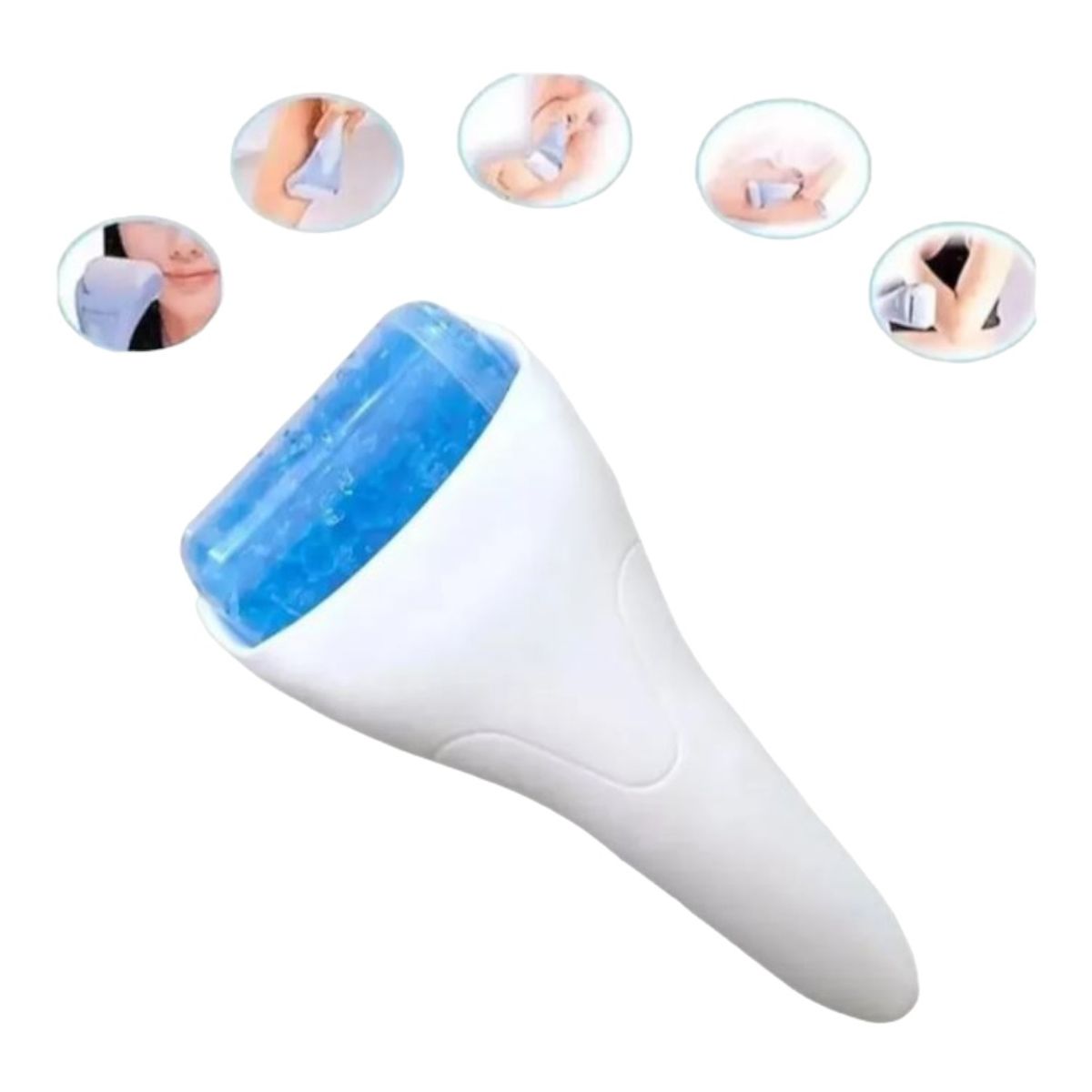 GENERICO - RODILLO PARA LA PIEL MASAJE FACIAL GEL FRÍO ICE ROLLER AK92